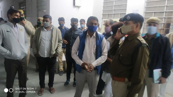 सीकर एसपी गगनदीप सिंगला भी मौके पर