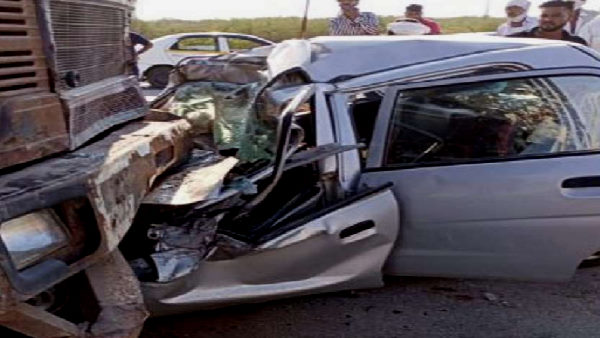 Car Collision With Truck Car Collision With Truck