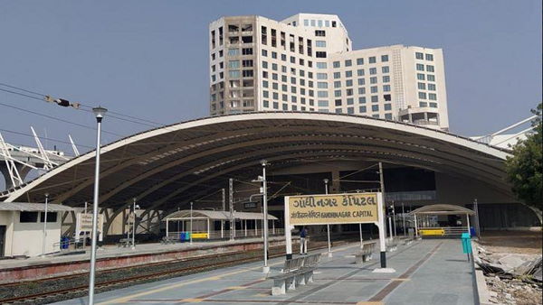 gandhinagar railway station redevelopment: this Station, Built Under Five Star Hotel with the Prayer Room And Baby Feeding Room gandhinagar railway station redevelopment: this Station, Built Under Five Star Hotel with the Prayer Room And Baby Feeding Room