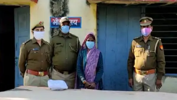 woman handcuffed by police for killing husband in lalitpur woman handcuffed by police for killing husband in lalitpur