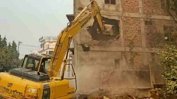 illegally owned ganesh dutt mishra property demolished illegally owned ganesh dutt mishra property demolished