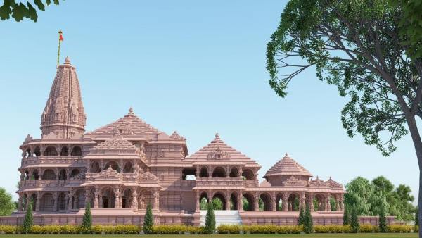 गर्भगृह के ठीक पश्चिम से गुजर रही है सरयू की धारा