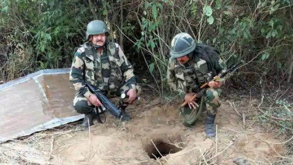 BSF founds border tunnel in in Hiranagar sector of Kathua district in Jammu and Kashmir BSF founds border tunnel in in Hiranagar sector of Kathua district in Jammu and Kashmir