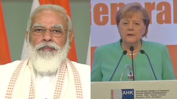 PM Modi holds video conference with German Chancellor Angela Merkel, briefs her on COVID 19 vaccine PM Modi holds video conference with German Chancellor Angela Merkel, briefs her on COVID 19 vaccine