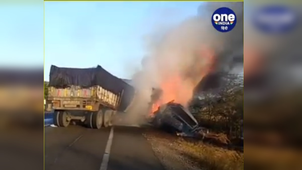 A fire broke out in a tanker and trailer in Jodhpur, a man burnt alive A fire broke out in a tanker and trailer in Jodhpur, a man burnt alive