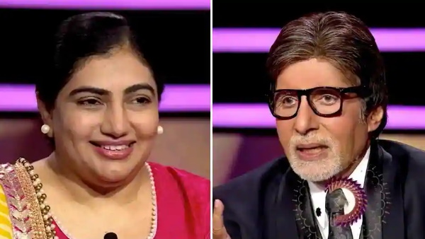 कंटेस्टेंट नेहा शाह और अमिताभ बच्चन ने कुछ हल्के-फुल्के मोमेंट शेयर किए