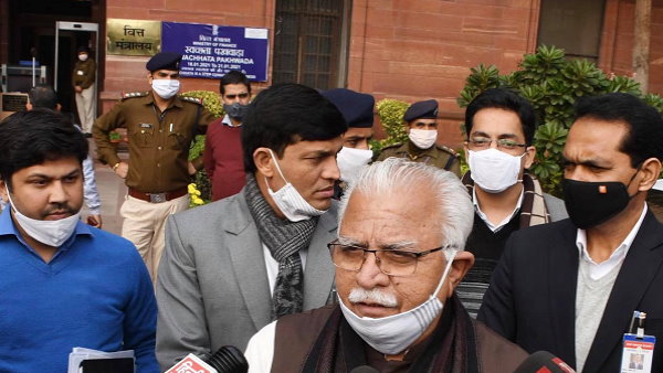 Budget 2021: CM Khattar demands 5 thousand crore rupees for Haryana from central government Budget 2021: CM Khattar demands 5 thousand crore rupees for Haryana from central government