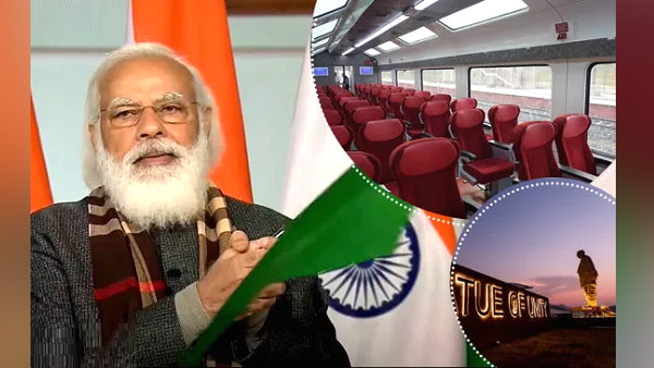 मोदी ने 8 ट्रेनों को हरी झंडी दिखाई