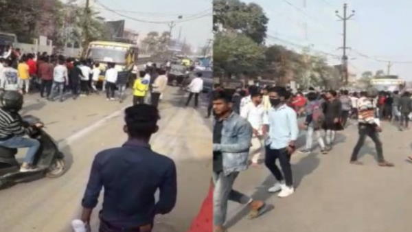 patna students did rampage for cancellation of social science exam patna students did rampage for cancellation of social science exam