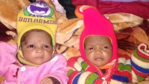 Twins die alleges after drinking milk from Anganwadi in azamgarh Twins die alleges after drinking milk from Anganwadi in azamgarh
