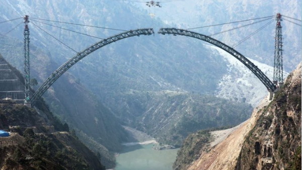 world highest railway bridge being built Piyush Goyal said Infrastructure Marvel world highest railway bridge being built Piyush Goyal said Infrastructure Marvel