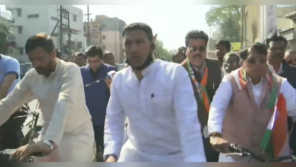 Congress MLAs ride bicycle to Legislative Assembly, in protest against the rising fuel prices Congress MLAs ride bicycle to Legislative Assembly, in protest against the rising fuel prices