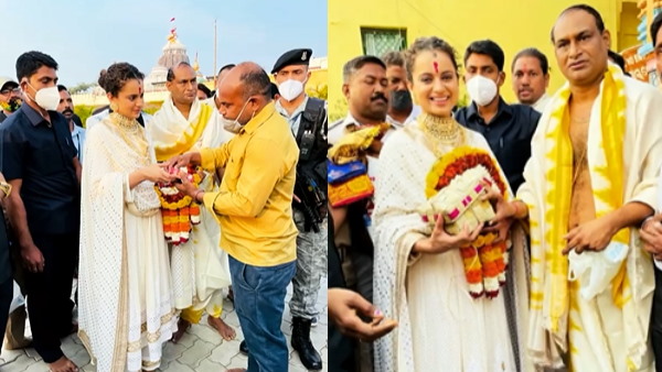 व्यस्त शेड्यूल से समय निकाल कर कृष्ण के धाम पहुंची कंगना