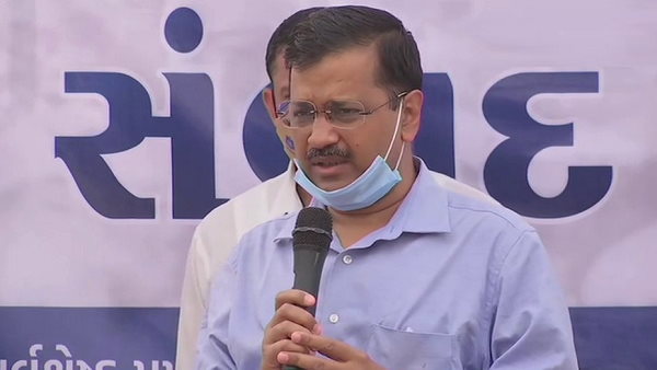 AAP Convener and Delhi CM Arvind Kejriwal in Gujarat, Addressing AAP supporters AAP Convener and Delhi CM Arvind Kejriwal in Gujarat, Addressing AAP supporters