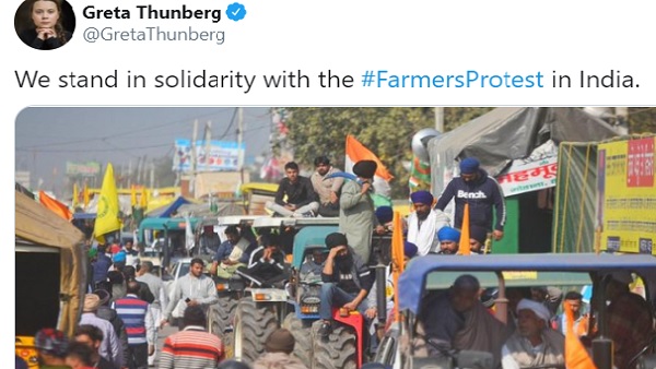 स्वीडिश पर्यावरण कार्यकर्ता ग्रेटा थनबर्ग ने भी किया Tweet