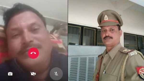 obscene video of policeman goes viral on social media in mahoba obscene video of policeman goes viral on social media in mahoba