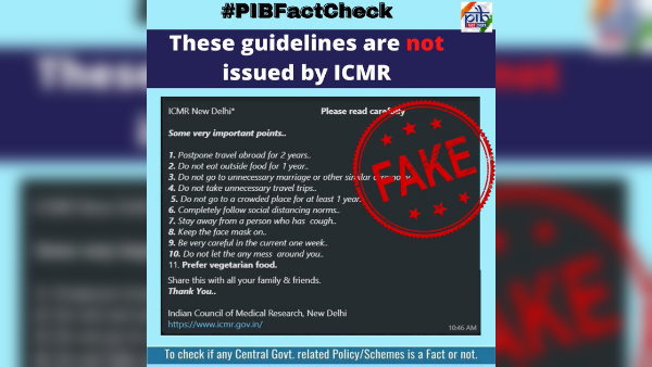 Fact check Has ICMR issued new protocols of covid-19 Fact check Has ICMR issued new protocols of covid-19