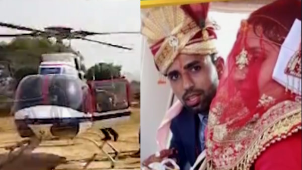 Sikar fauji dulha booked helicopter to fulfill dulhans wish for three lakhs Sikar fauji dulha booked helicopter to fulfill dulhans wish for three lakhs