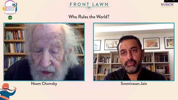 Jaipur Literature Fest:How has politics changed, famous linguist Noam Chomsky told Jaipur Literature Fest:How has politics changed, famous linguist Noam Chomsky told
