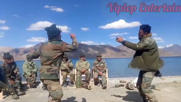 Kiren Rijiju recently shared a video of soldiers dancing near the Pangong Tso lake in Ladakh Kiren Rijiju recently shared a video of soldiers dancing near the Pangong Tso lake in Ladakh