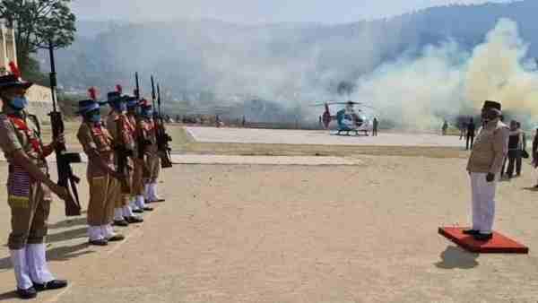 Uttarakhand: dispute over guard of honor given to BJP state president Uttarakhand: dispute over guard of honor given to BJP state president