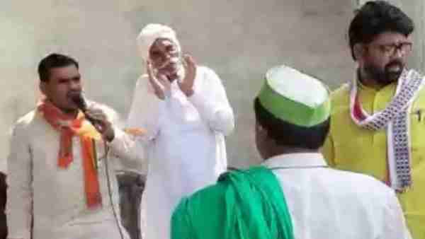 Bulandshahr: farmers protest BJP MLA reached came to explain benefits of new agriculture law Bulandshahr: farmers protest BJP MLA reached came to explain benefits of new agriculture law