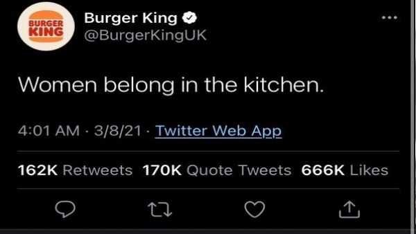 BURGER KING TWEET BURGER KING TWEET