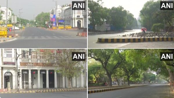 Streets in Delhi deserted Streets in Delhi deserted