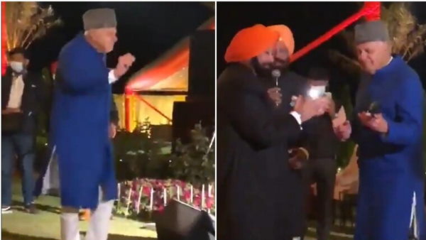 ex J&K cm Farooq Abdullah grooving at wedding of Punjab CM Captain Amarinder Singhs granddaughter ex J&K cm Farooq Abdullah grooving at wedding of Punjab CM Captain Amarinder Singhs granddaughter