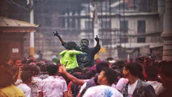 बसंतपुर दरबार स्कॉवयर पर जुटी युवाओं की भारी भीड़