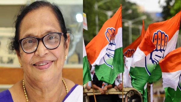 Kerala Congress vice president KC Rosakutty Kerala Congress vice president KC Rosakutty