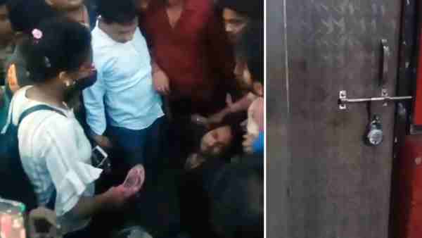 Mahoba: girl beats eve teaser in front of the police booth Mahoba: girl beats eve teaser in front of the police booth
