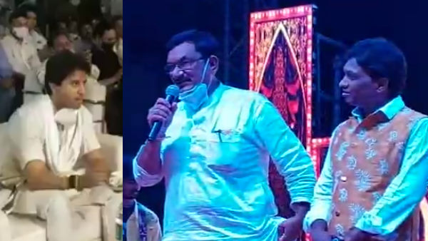 MP: Shivrajs minister sang for Jyotiraditya Scindia, Tere Jaisa Yaar Kaun video viral MP: Shivrajs minister sang for Jyotiraditya Scindia, Tere Jaisa Yaar Kaun video viral