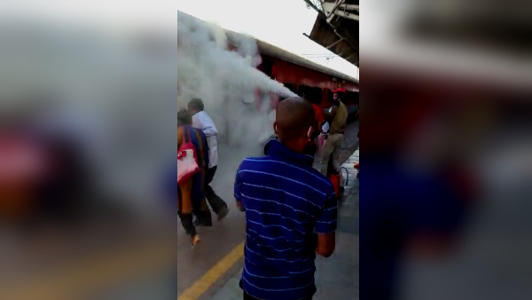Passenger climbed on roof of train at Ratlam railway station hit by hypertension line Passenger climbed on roof of train at Ratlam railway station hit by hypertension line