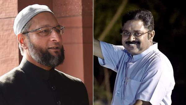 Tamil Nadu assembly Elections 2021 Asaduddin Owaisi AIMIM seals alliance with TTV Dhinakaran AMMK Tamil Nadu assembly Elections 2021 Asaduddin Owaisi AIMIM seals alliance with TTV Dhinakaran AMMK