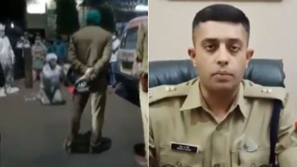 Agra police clarification on video man cried for oxygen cylinder infront policemen Agra police clarification on video man cried for oxygen cylinder infront policemen