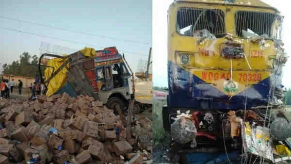 shahjahanpur news: Chandigarh-Lucknow Express collided with several vehicles shahjahanpur news: Chandigarh-Lucknow Express collided with several vehicles