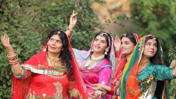 चारु ने मनाया 'गणगौर' का त्योहार