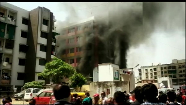 fire breaks out in Ankur school at Krishna Nagar in Ahmedabad fire breaks out in Ankur school at Krishna Nagar in Ahmedabad