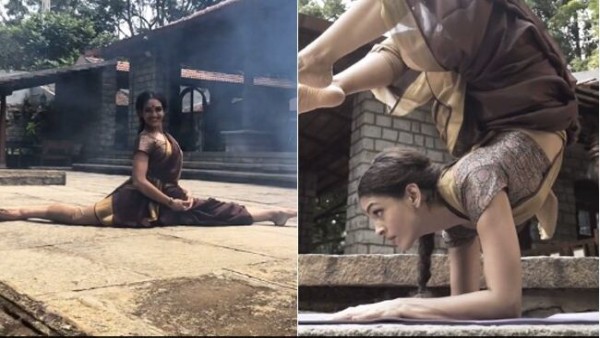 साड़ी पहनकर किए कई हैरतंगेज करतब