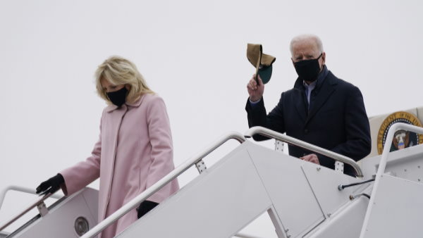 First lady Jill Biden played an April Fools prank on members of the media on a flight First lady Jill Biden played an April Fools prank on members of the media on a flight