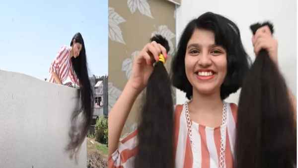 नीलांशी पटेल ने 12 साल बाद कटवाया बाल