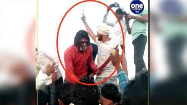 Rajasthan : Dabangs waved with sword and Firing on birthday, watch viral video Rajasthan : Dabangs waved with sword and Firing on birthday, watch viral video