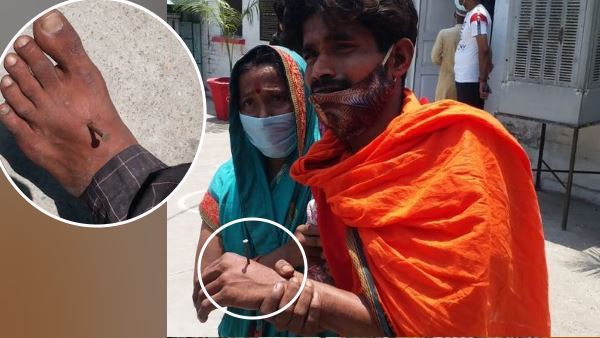man nailed himself in his arms and feet in bareilly man nailed himself in his arms and feet in bareilly