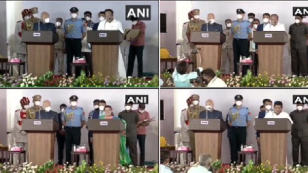 कैबिनेट में दो महिलाओं ने भी शपथ ग्रहण की