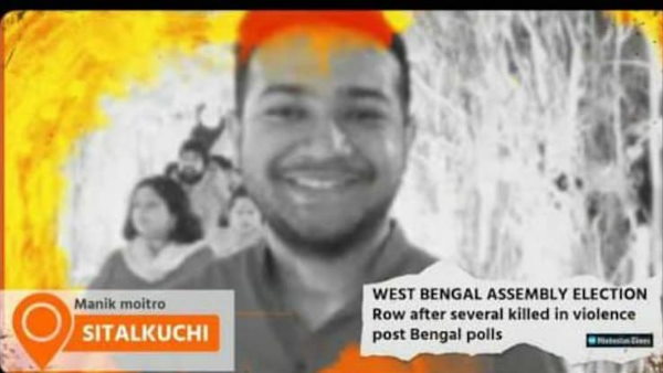 West Bengal post poll violence BJP posts journalist photo, calls him victim West Bengal post poll violence BJP posts journalist photo, calls him victim