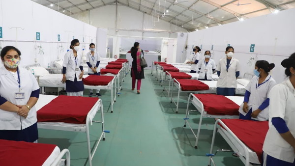Haryana CM Manohar Lal Khattar inaugurates 500-bed Covid Hospital Haryana CM Manohar Lal Khattar inaugurates 500-bed Covid Hospital