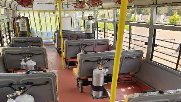 Karnataka CM Yeddyurappa launches Oxybus service in Bengaluru,patients will get oxygen support in emergency Karnataka CM Yeddyurappa launches Oxybus service in Bengaluru,patients will get oxygen support in emergency