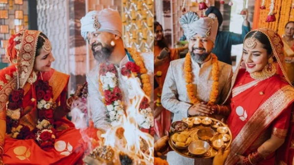 अंगीरा ने शादी के फंक्शन की दो तस्वीरें शेयर की