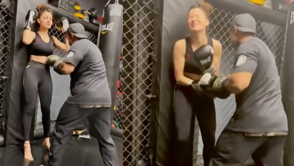 Bollywood News: Man Punched Urvashi Rautela in Boxing Ring, Video Viral Bollywood News: Man Punched Urvashi Rautela in Boxing Ring, Video Viral